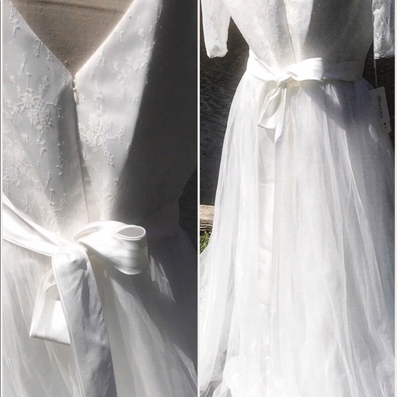 NWT Bohemian A Line Wedding Dress - Picture 6 of 8